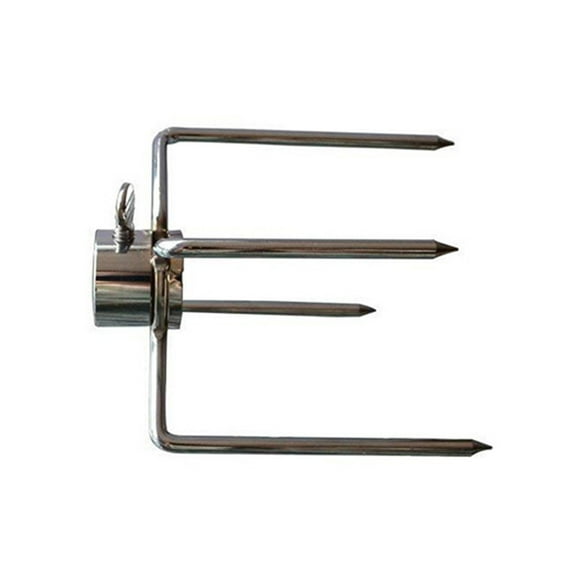 4 PCS Stainless Steel Barbecue Forks Safe to Use Rotisserie Forks Perfect for Grilling Picnics Outdoor Activities