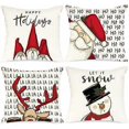 thumbnail image 2 of Christmas Pillow Cushion Christmas Pillowcase Cushion Cover Christmas Pillowcase Decorative Pillow Xmas Decoration Deer White Christmas Pillow Cushion, 2 of 5