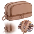 thumbnail image 3 of Large Capacity Multi Compartment Aesthetic Pencil Case For Teens And Adults With Bag Pouch Organizer For Office Supplies (Coffee), 3 of 5