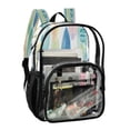 thumbnail image 2 of Iauyy Clear Backpack Heavy Duty PVC Transparent Backpack for College Workplace, Surfboard, 2 of 8
