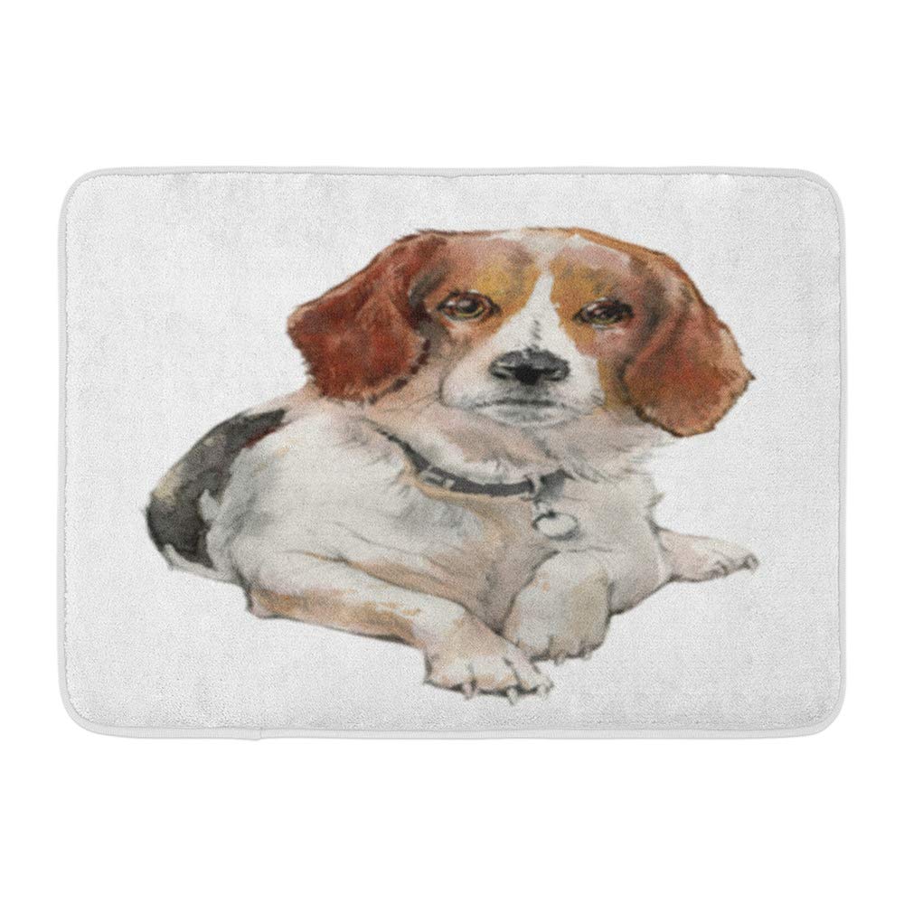 JSDART Colorful Painting of Beagle Dog Portrait Cute