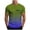 Army Green, variant on Men's Cotton Short Sleeve Letter Graphic Tees Summer Crewneck Top Shirt Track Tees (Avail for Big & Tall)