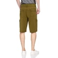 thumbnail image 2 of RawX Men's Belted Snap Closure Pockets Cargo Shorts, British Khaki, Size 32, 2 of 3
