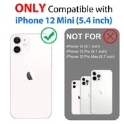 SPORTLINK Waterproof Case for iPhone 12 Mini Full Body Shockproof Dustproof Phone Screen Protector Rugged Cover 5.4 inch - Frosted Black