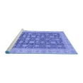 thumbnail image 2 of Ahgly Company Machine Washable Indoor Rectangle Oriental Blue Modern Area Rugs, 4' x 6', 2 of 4