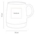 thumbnail image 3 of Paquete con 24 piezas de Taza cerámica mate con base bambú elegante 16 Oz negro 10 x 11, 3 of 4