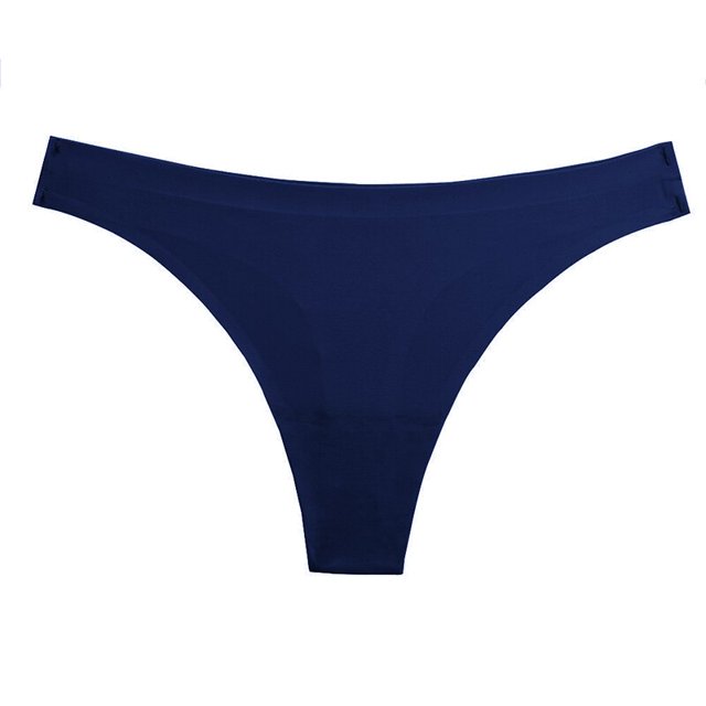 TrowBridge-bragas lisas simples para mujer, Tanga Sexy sin costuras, ropa interior para niña, lencería amigable con la piel, calzoncillos de satén de seda