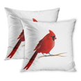 thumbnail image 1 of BSDHOME Taie d'Oreiller Rouge Oiseau Cardinal Animation Animale Housse de Coussin 18x18 Pouces, Ensemble de 2, 1 of 1