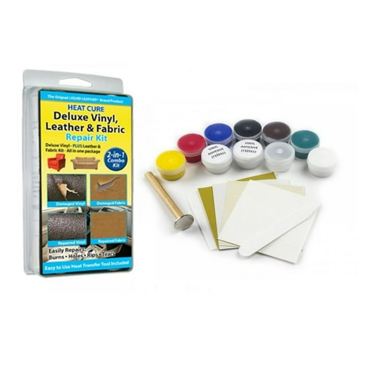 Deluxe Leather and Vinyl Repair Kit with Fabric and Upholstery