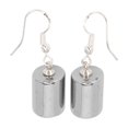 thumbnail image 1 of Pendientes de terahercios con forma de cilindro que alivian la ansiedad y dragan los meridianos, pendientes de piedra energética para mujer CNO.085681------Código de producto 66577, 1 of 5