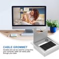 thumbnail image 4 of OULII 1Set Wire Cable Grommet Desk Grommets Silver ABS Plastic Dust Prevention Furniture Accessory Back to School, 4 of 8