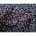thumbnail image 4 of oneOone Silk Tabby Fabric Geometric Block Printed Craft Fabric BTY 42 Inch Wide, 4 of 4