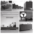 thumbnail image 3 of Kit Patas  Bloosom De Muebles Elevadores De Cama Sofá Apilables 4pz 10cm Negro, 3 of 4