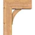 thumbnail image 3 of Ekena Millwork 7 1/2"W x 18"D x 22"H Thorton Block Smooth Bracket w/ Offset Brace, Western Red Cedar, 3 of 25