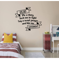 thumbnail image 2 of Read Me A Story Tuck Me In Tight Say A Sweet Prayer And Kiss Me Goodnight - Bedroom Wall Decal Wall Sticker Sleep Wall Design For Kids Adults Girls Boys Room Bedroom Wall Decoration Size (30x30 inch), 2 of 3
