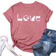 thumbnail image 4 of Graphic Tees for Women T-Shirts Cat T Shirts For Women Cute Cat Graphic Tees Cat Lover Shirt Summer Short Sleeve Tops Pink L, 4 of 4