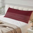 thumbnail image 4 of Red Striped Throw Pillow Covers, Vintage Stripes Ombre Soft Breathable Pillow Cases with Invisible Zipper for Sleeping, Long Body Pillowcases for Couch Bed Sofa Chair 20x60 Inches, 4 of 9