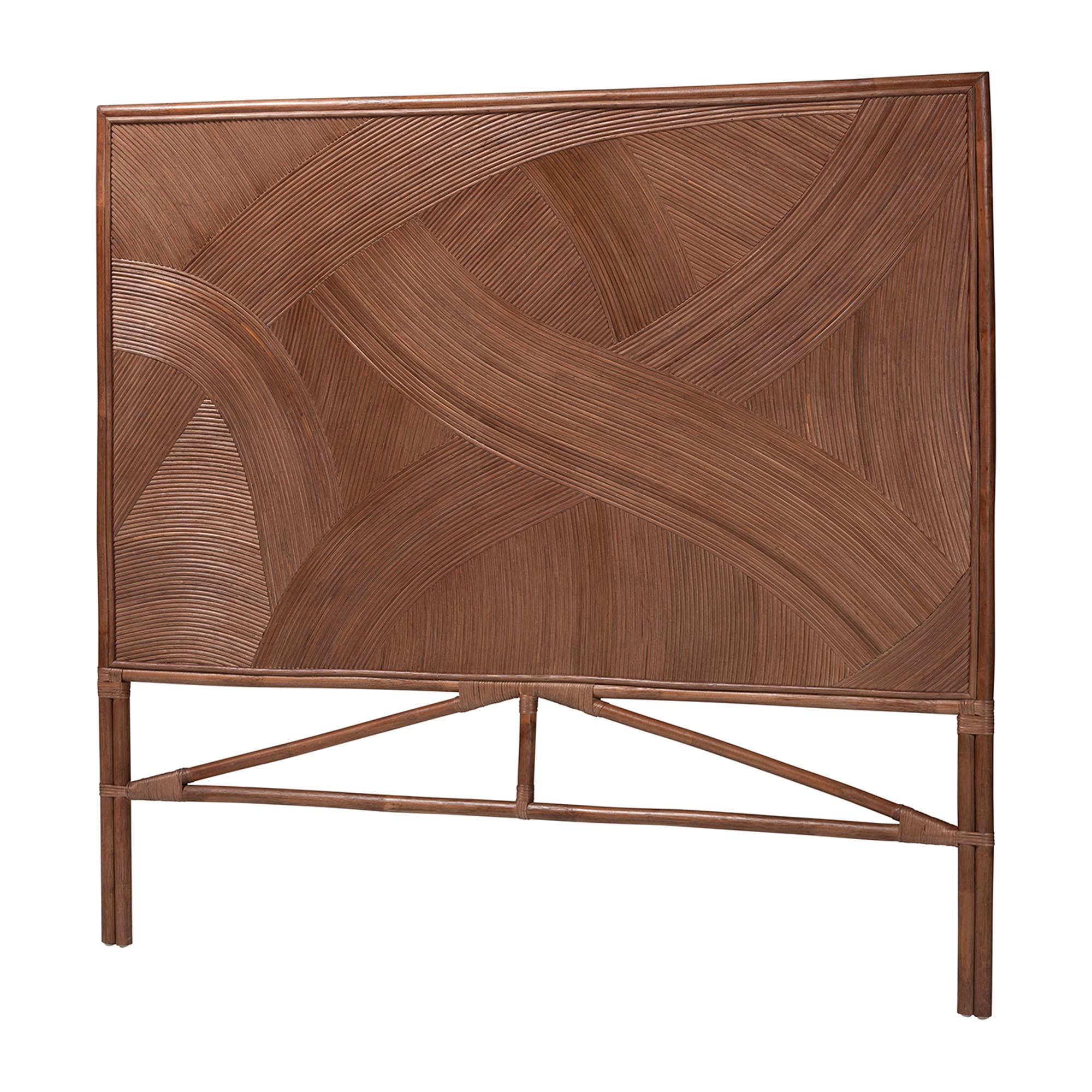bali & pari Elettra Boho Standalone Headboard, King, Dark Brown