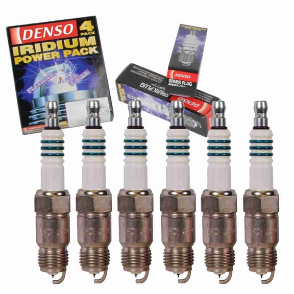 6 pc DENSO Iridium Power Spark Plugs compatible with Chevrolet S10 2.8L 4.3L V6 1982-1995