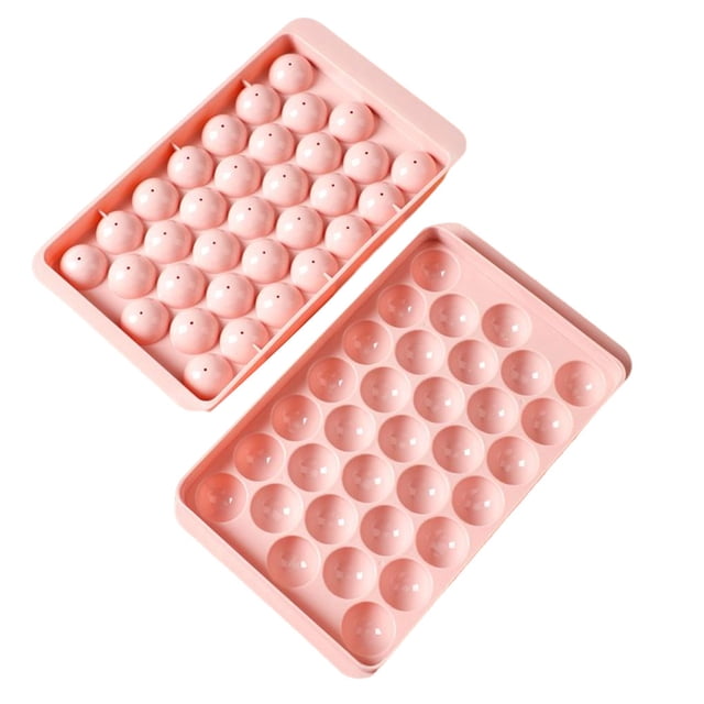 Injueey Ice Cube Tray Molds Double Layer Icing Homemade Washable Round Reusable PP DIY Maker Shaped Moulds Making Cubes Kitchen Type2 NO2 Injueey HA065816-00