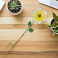 thumbnail image 4 of unbranded Yellow Metal Flower Windmill Stake Artistic Garden Sculpture Weather Resistant, 4 of 8