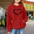 thumbnail image 2 of Mercatoo Teen Girls' Cute Sweatshirts with Hood Kids Oversized Long Sleeve Pullover Tops with Pocket Fall Winter School Trendy Clothes, 2 of 8