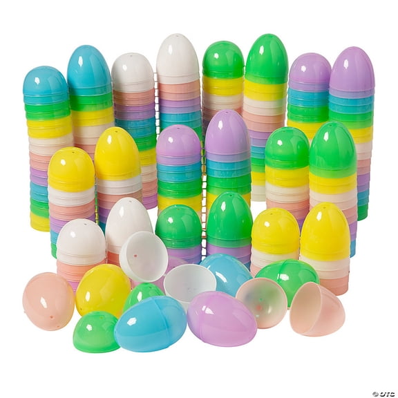 Colorful Pastel Plastic Easter Eggs - 144 Pieces for Spring Celebrations