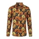 thumbnail image 5 of Camisas de manga larga de Halloween para hombre, camisa con estampado de cabeza de calabaza, camisa informal de calle para adultos, blusa con botones y estampado, traje de fiesta, 5 of 5