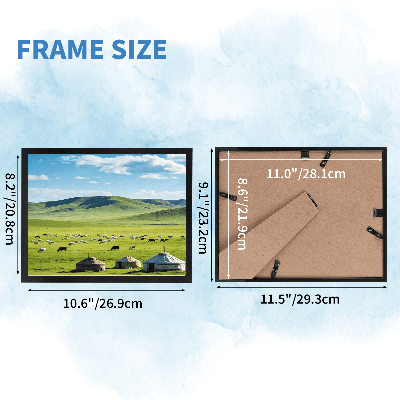 18 Pack 8.5x11 Picture Frame for Wall Mount and Tabletop Display