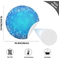 thumbnail image 3 of GZHJMY Blue Christmas Snowflake Placemats 4Pcs,Holidays PVC Weave Place Mats Table Mats Non-Slip Easy to Clean for Home Kitchen BBQ Party Table Decor,15.4", 3 of 6