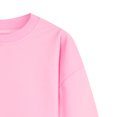 thumbnail image 3 of Gubotare Girls Oversized Sweatshirt Girls Tops Long Sleeve Cute Shirring Fashion Pullover Sweatshirts Size 6-7 (Pink,6-7 Years), 3 of 5