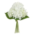 thumbnail image 4 of Mainstays 15''H Indoor Artificial Hydrangea Bundle, White Color, 4 of 5