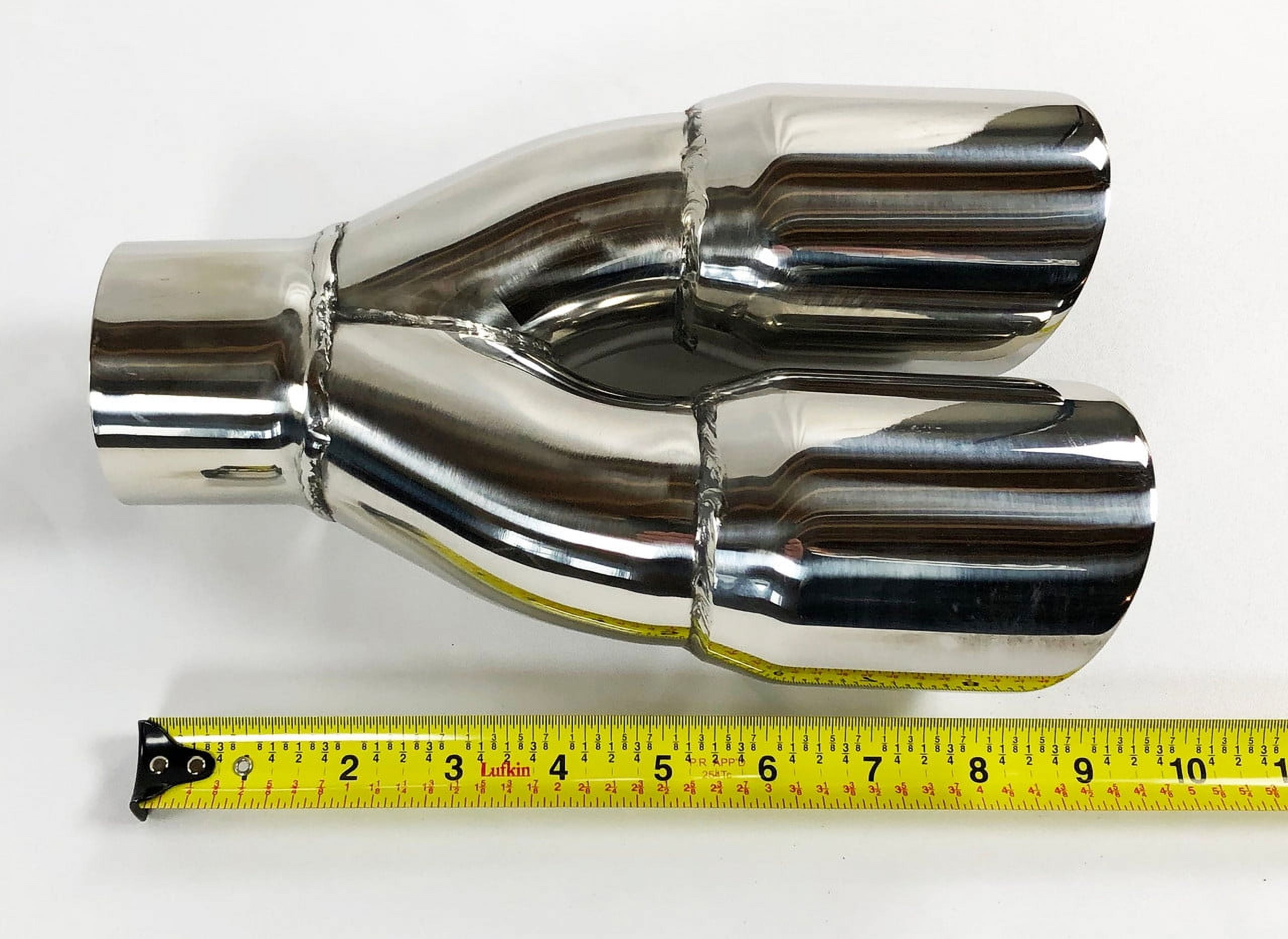 Exhaust Tip 2.50 Inlet 3.50 Outlet 9.50 WDWDS350950 250 HP SS Dual Exhaust Tip 2.50 Inlet 3.50 Outlet 9.50 WDWDS350950 250 HP SS Dual