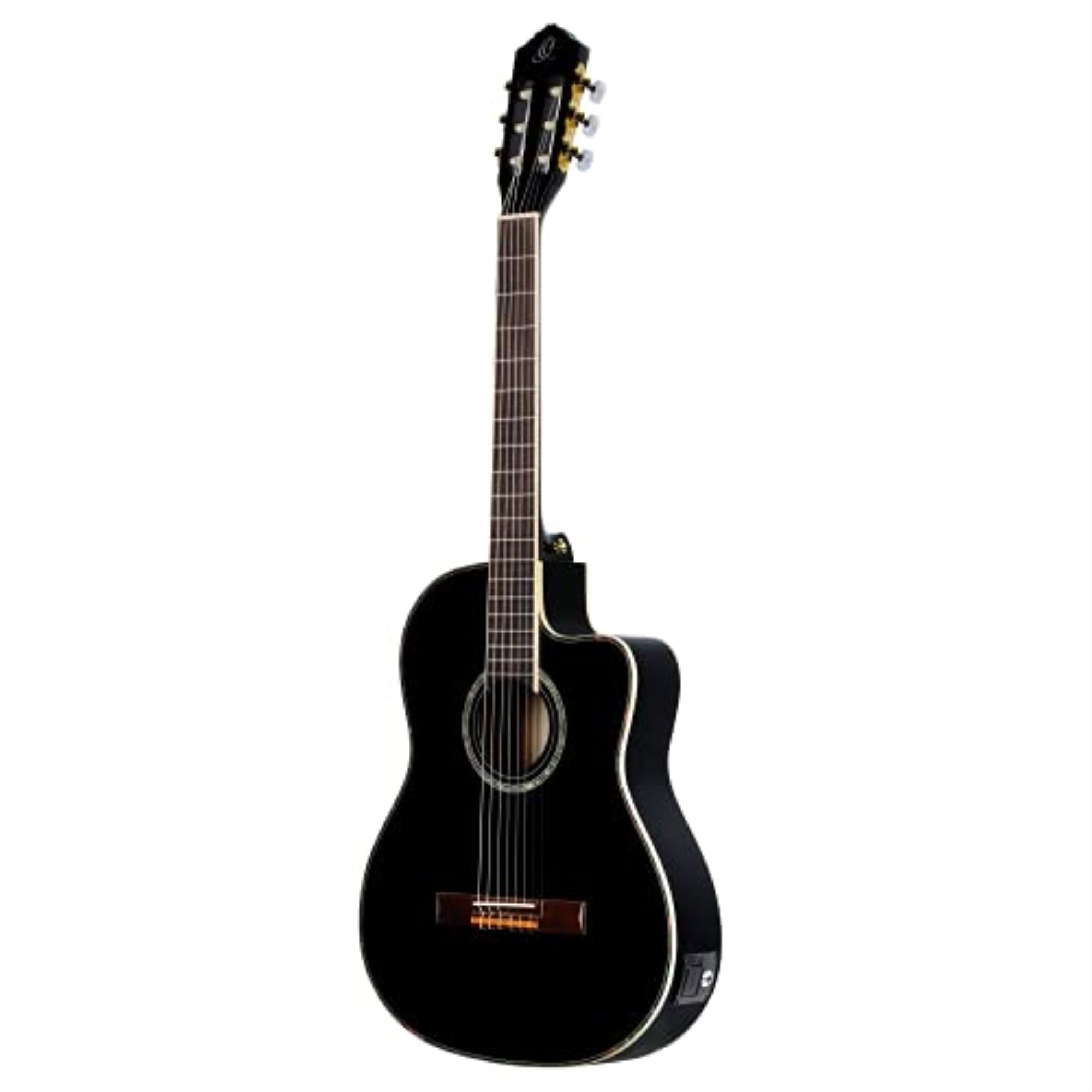 Ortega Family Series Pro RCE145BK Thinline Acoustic-Electric Nylon