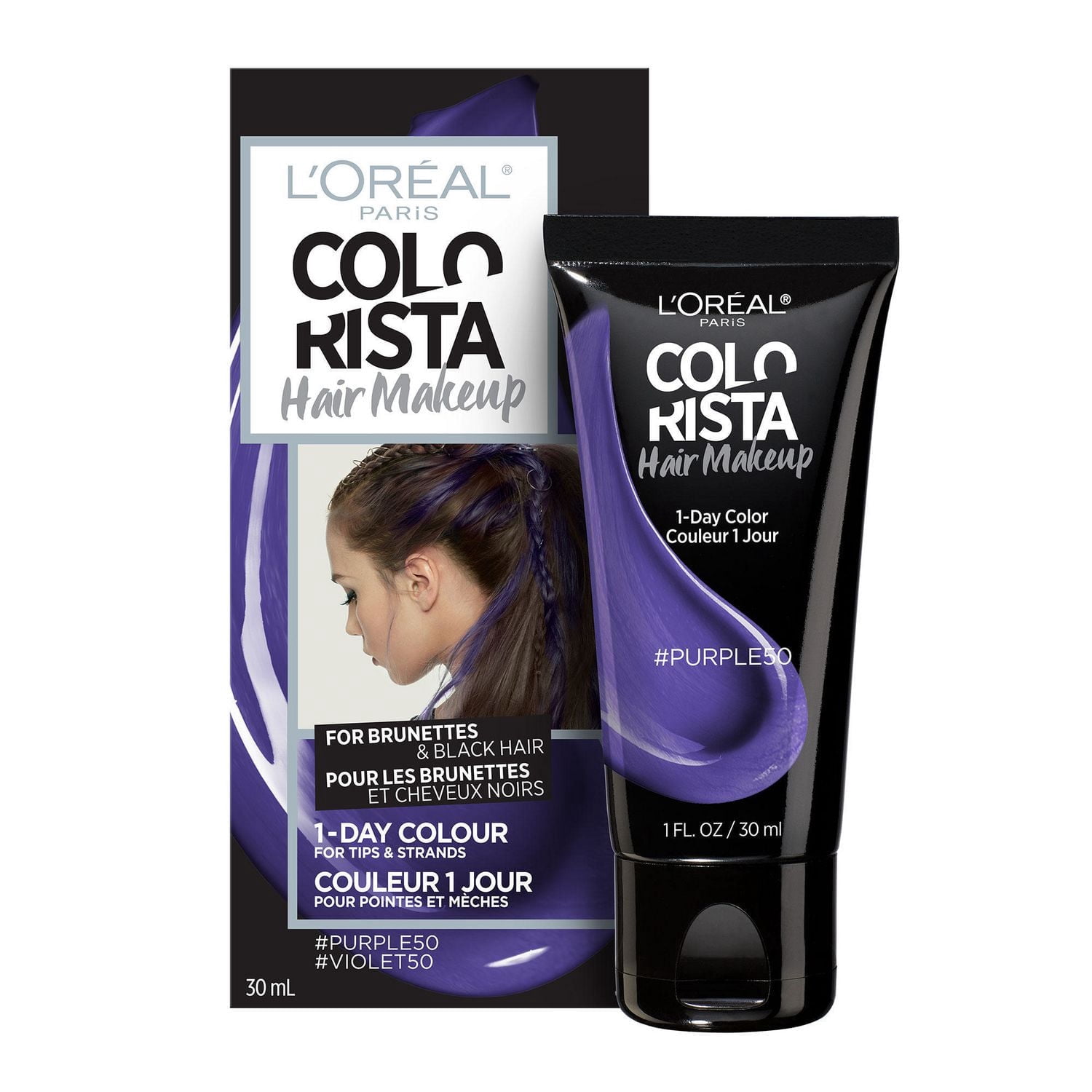 L'Oréal Paris COLORISTA Hair Makeup, Temporary Hair Colour, 1 EA ...