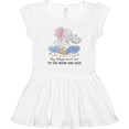 thumbnail image 3 of Inktastic My Yaya Loves me to the Moon and Back Elephant Family Girls Toddler Dress, 3 of 5