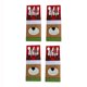 thumbnail image 5 of sweethay 4 piezas bolsa de vajilla de Navidad fiesta de Navidad atmósferas de vacaciones bolsa de cubiertos tela contenedor reutilizable accesorio de Kits de decoración para fiestas sweethay HA068288-00B, 5 of 6