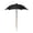 Black, variant on VMWMSSR Mini Plant Sun Shade Umbrella, Long Metal Wooden Pole Flower Pot Parasol, Waterproof UV Protection Plant Cover For Outdoor Potted Flowerss Patio Garden Planter Box(Red-10.63 Inch)