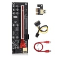thumbnail image 2 of Methold Convertidor de tarjeta adaptadora PCI-E, indicador LED, extensor de tarjeta gráfica PCI-Express de 6 pines con Cable USB 3,0, velocidad de Electrónica miscelánea, 2 of 6