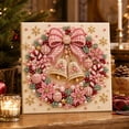 thumbnail image 4 of Christmas Pearl Diamond Painting Kit for Adults, DIY Christmas Wreath Pearl Gem Art Kit, Sparkling Christmas Craft for Adults, 4 of 5