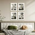 thumbnail image 4 of White Magnolia Wall Art Set of 4 Framed Lotus Artworks Floral Botanical Painting Abstract Flower Artwork Wall Decor for Bedroom Living Room Bathroom Office, 4 of 6