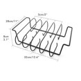 thumbnail image 2 of Baohd Rib Rack for Grilling Non-Stick Metal Barbecue Tools Steak Holders Grill Stand for Kitchen Outdoor Barbecue Accessories, 2 of 8