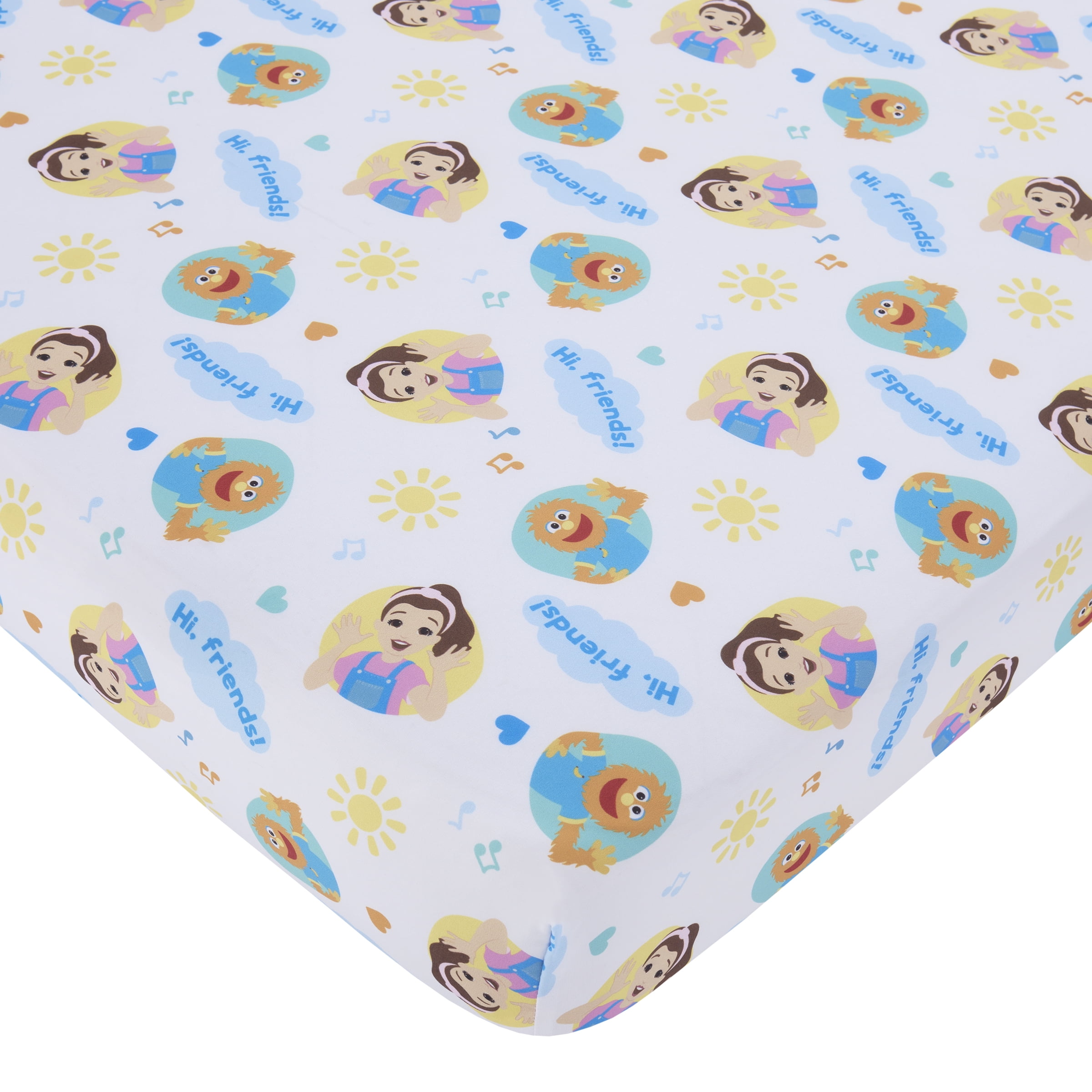 Ms. Rachel Happy Patchwork 4 Piece Toddler Bed Set