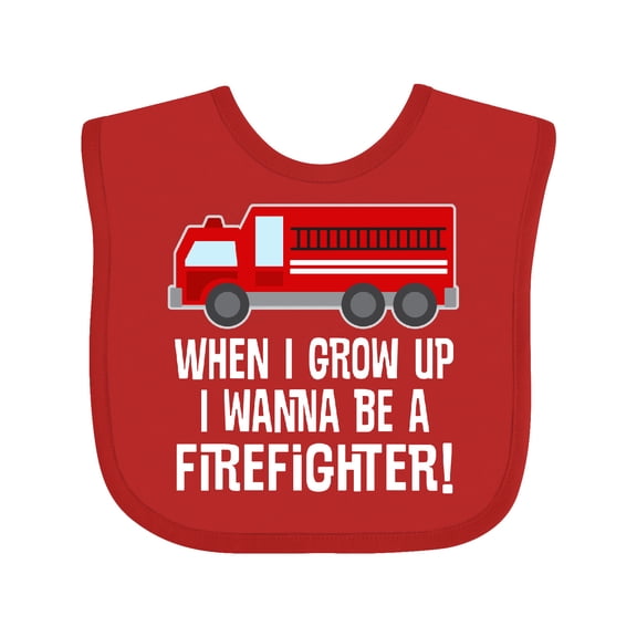 Inktastic Future Firefighter Boys Fire Truck Boys or Girls Baby Bib