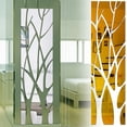 thumbnail image 4 of Removable Self-adhesive Modern Style Home Decoration Mirror Surface Stickers Wall Art 3D Acrylic Mural Tree Shape Decal SILVER, 4 of 8