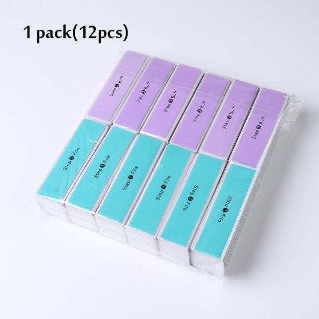 4 lados esponja pulidores de uñas colorido lijado bloque pulido lima de uñas 4 lados herramienta profesional de manicura de uñas