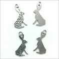 thumbnail image 4 of U8MO 6/20/60/100pc Jewelry Making Rabbit alloy animal charms pendants DIY 26x14mm-20pcs, 4 of 5