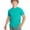 A228 Green, variant on Kids Boys Short Sleeve Activewear T Shirts Casual Basic Jacquard Camouflage Pattern Breathable Athletic Workout Tops With Zipper Pockets Summer Playwear