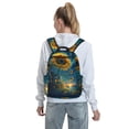 thumbnail image 5 of Yiaed Sunflower Castle Starry Sky Print Lightweight Backpack Travel Backpacks Hiking Daypack for Women Men, 5 of 5