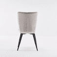 thumbnail image 2 of YOUNIKE Set of 2 Dining Chairs, Classic Design, Armless Side Chairs, High Back Kitchen Chairs, Soft Cushion, White, 2 of 12